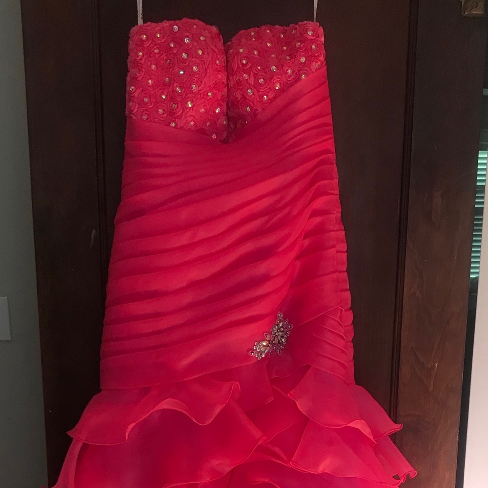 Kiss Kiss Formal Pink Prom Dress